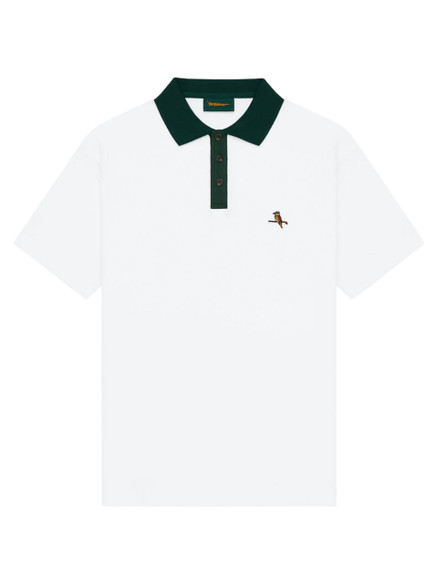 Walker Golf Things Kooka Two-Tone Polo - White/Green SHIRT-WG5