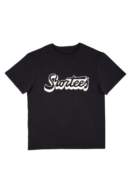 Shortees Golf Shadow Logo Tee - Black | GolfBox SHIRT-SG5