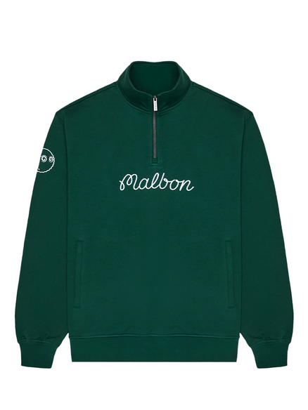 Malbon Collegiate Sweatshirt - Forest | GolfBox