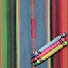 003: Baja Stripes & Dashes, Dobby Weave, in Blue, red, green and yellow. $17 per half yard