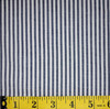 B3: Denim Blue Medium Stripe, 100% Cotton Shirting, 58" wide, 3.18 oz., $6.49 per half yard.