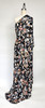 A1-Knit: Black with Peach, Blue-Grey and Apricot abstract floral design, 95% Rayon/5% Spandex, 57" wide, 7.4osy, $10. per half yard A1-Knit: Black with Peach, Blue-Grey and Apricot abstract floral design, 95% Rayon/5% Spandex, 57" wide, 7.4osy, $10. per half yard
