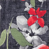 A1-Knit: Textured Print, Red and Olive Florals on Black, 95% Polyester/5% Spandex,6.5oz, 55" wide, $10. per half yard. A1-Knit: Textured Print, Red and Olive Florals on Black, 95% Polyester/5% Spandex,6.5oz, 55" wide, $10. per half yard.