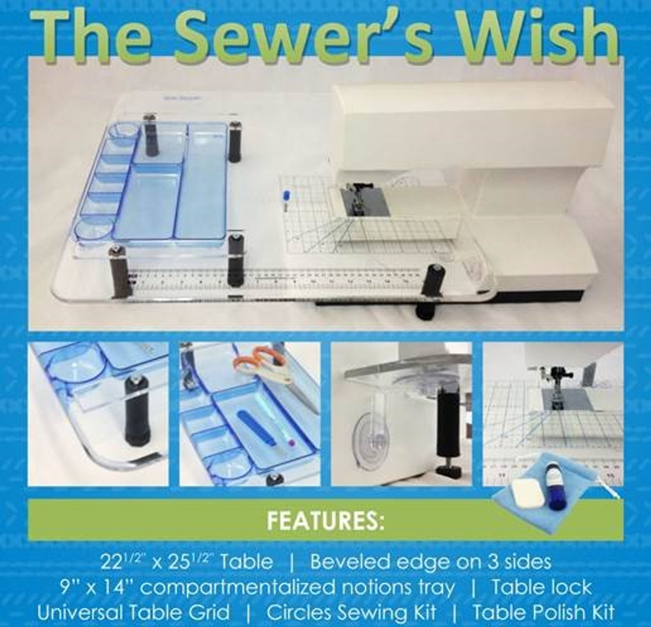Sew Steady 24 x 32 Giant Wish Extension Table Package