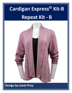 0 Cardigan Express Repeat Kit, View B, Sweater Knit, VS - XL, Retail Value $89.77,  kit price $76.30