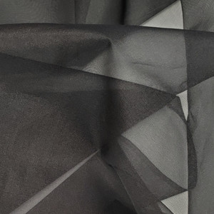 ZZC: Silk Organza, Black, $8.50 per half yard