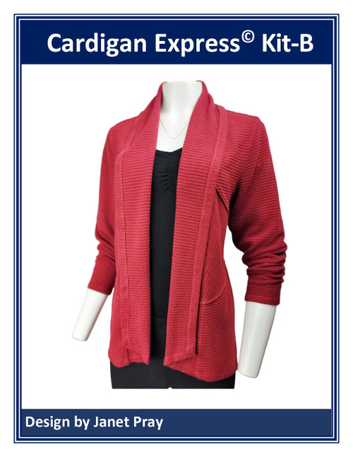 0 Cardigan Express Sweater Kit - View B - XS - XL, Retail Value $129.71 --Save 20% -- Only $103.77