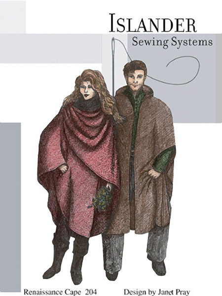 OW - Renaissance Cape Pattern, One Size, ********PAPER Pattern