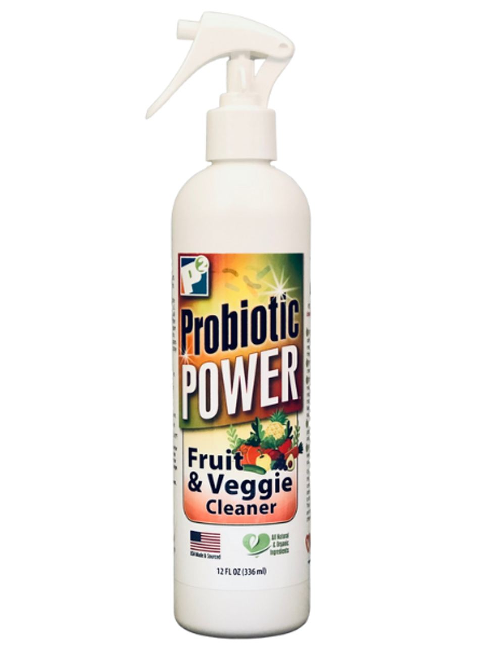 P2 Fruit & Veggie Wash 12 oz - P2 Probiotic Power