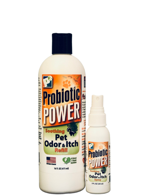 P2 - Pet Odor & Itch Combo C - Travel Spray 2oz + Refill 16oz (Product Image v2.8)