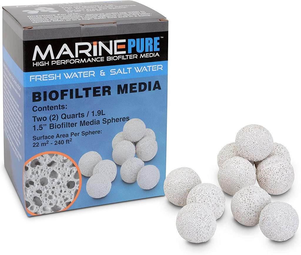 MarinePure Ceramic Biomedia 1 1/2” Spheres