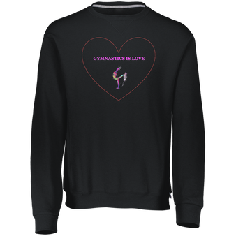 Gymnastics is Love Youth Dri-Power Fleece Crewneck Sweatshirt