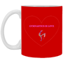 Gymnastics is Love 11 oz. White Mug