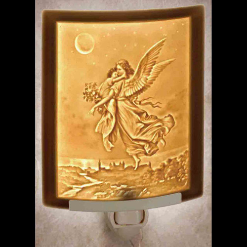 porcelain angel night light