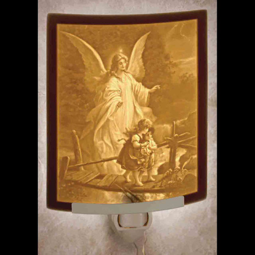 porcelain angel night light