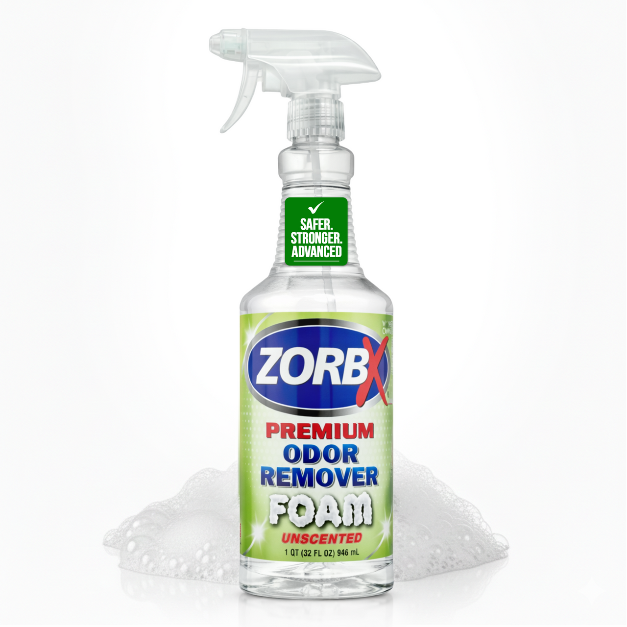 ZORBX Premium Unscented Odor Remover Foam 32 oz