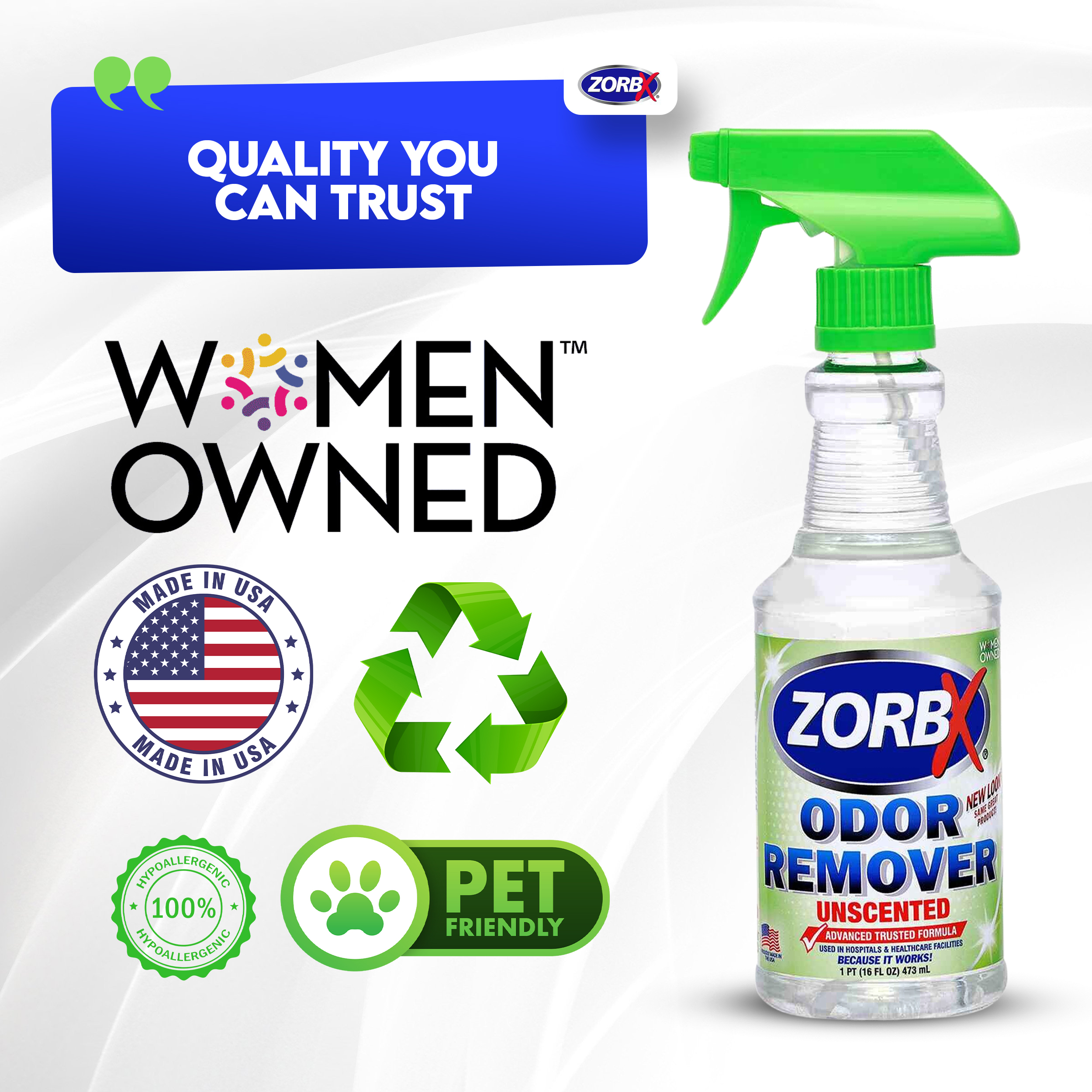 The Ultimate Guide to ZORBX Unscented Odor Removers: Uses and Benefits