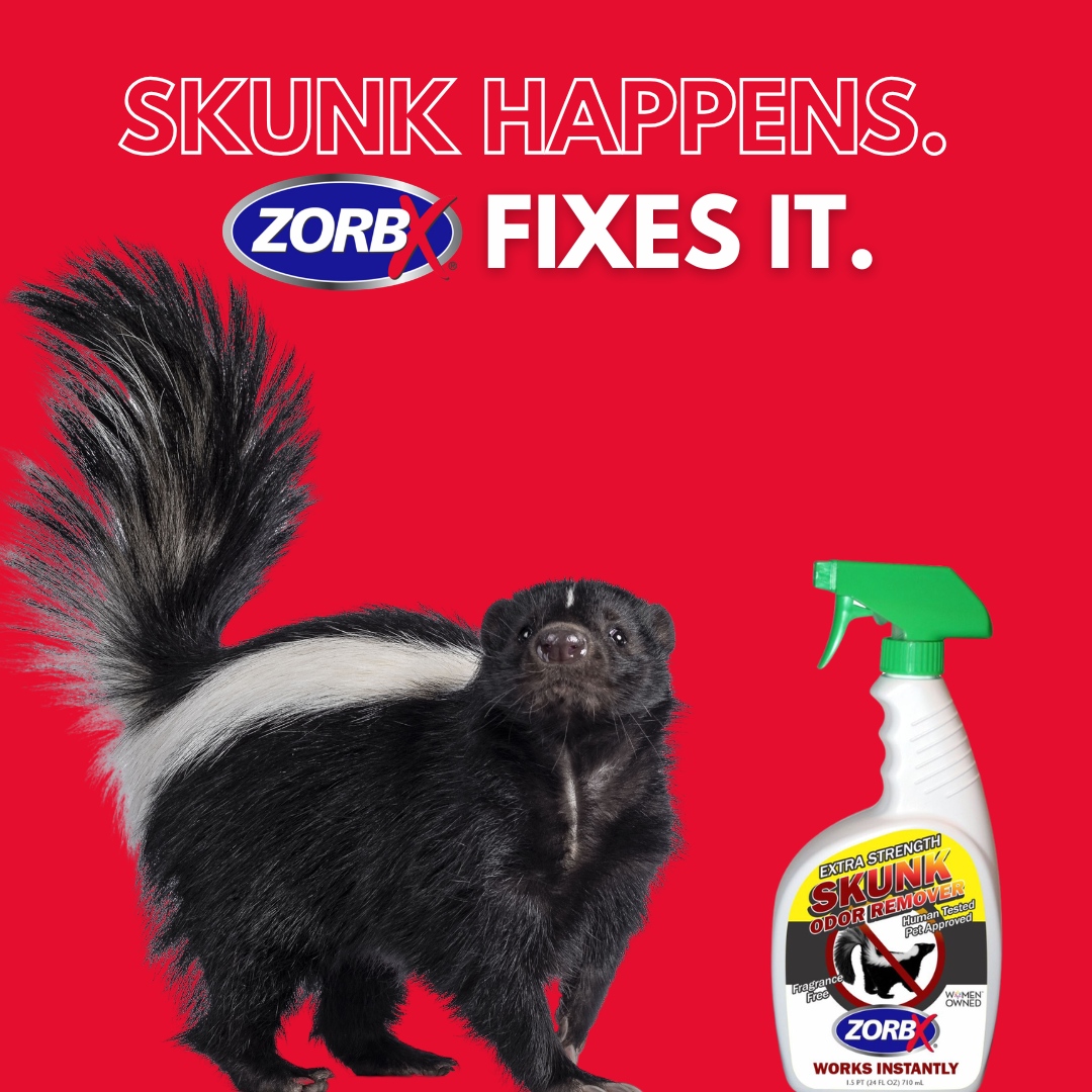 Did Your Dog or Cat Get Skunked? Use ZORBX To Get Rid Of The Stinky Smell In A Safer Way