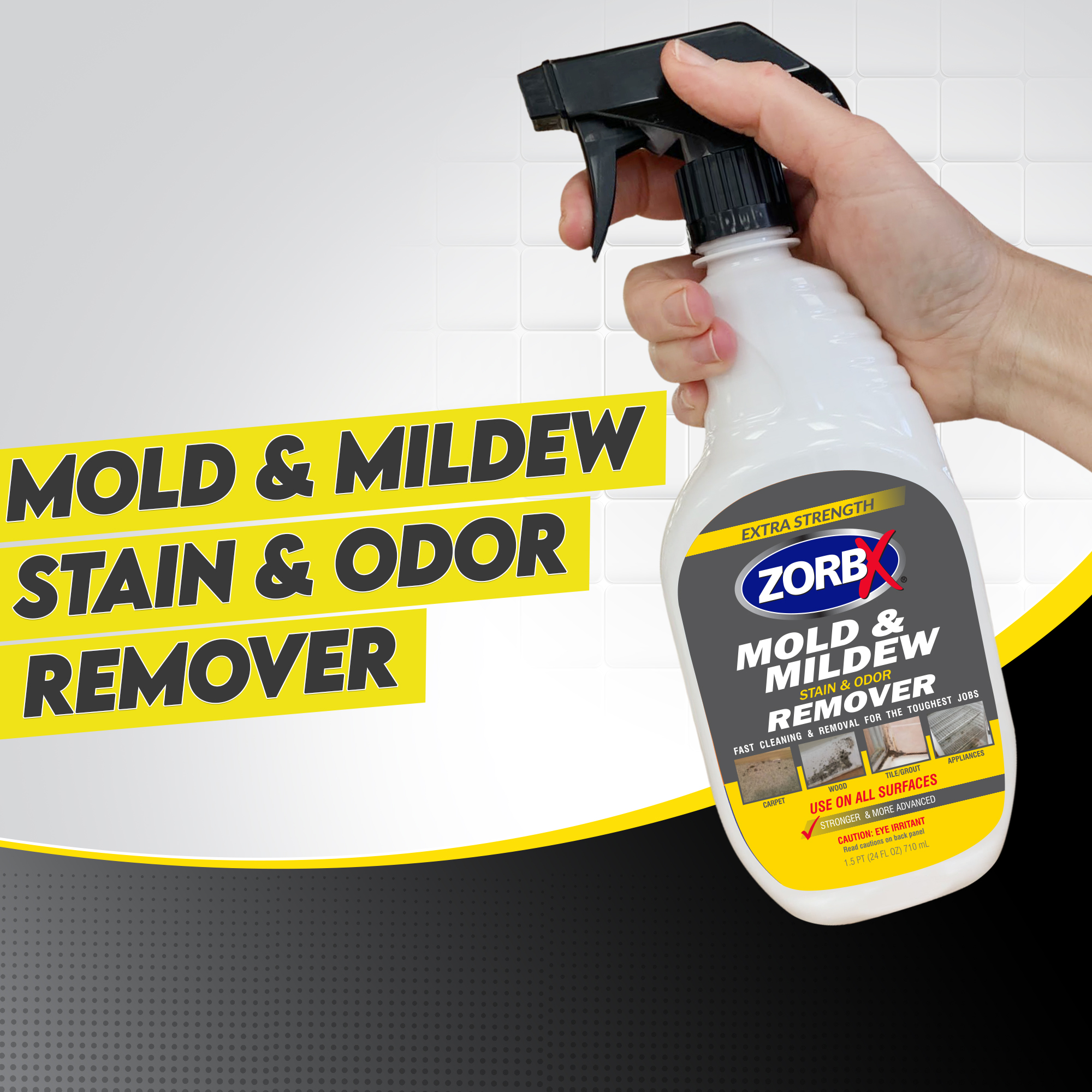 Zorbx Mold & Mildew The Multi Surface Cleaner That Works! ZORBX Inc