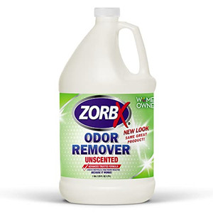 Eliminate cigarette smell, gasoline odors, odors from mildew instantly with ZORBX industrial 1 gal. Unscented Odor Remover