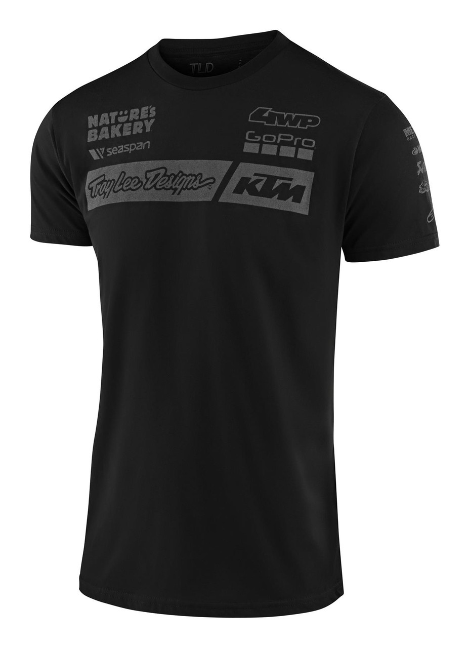 Troy Lee Designs TLD KTM 20 Adult Factory T-Shirt Black Mission MX