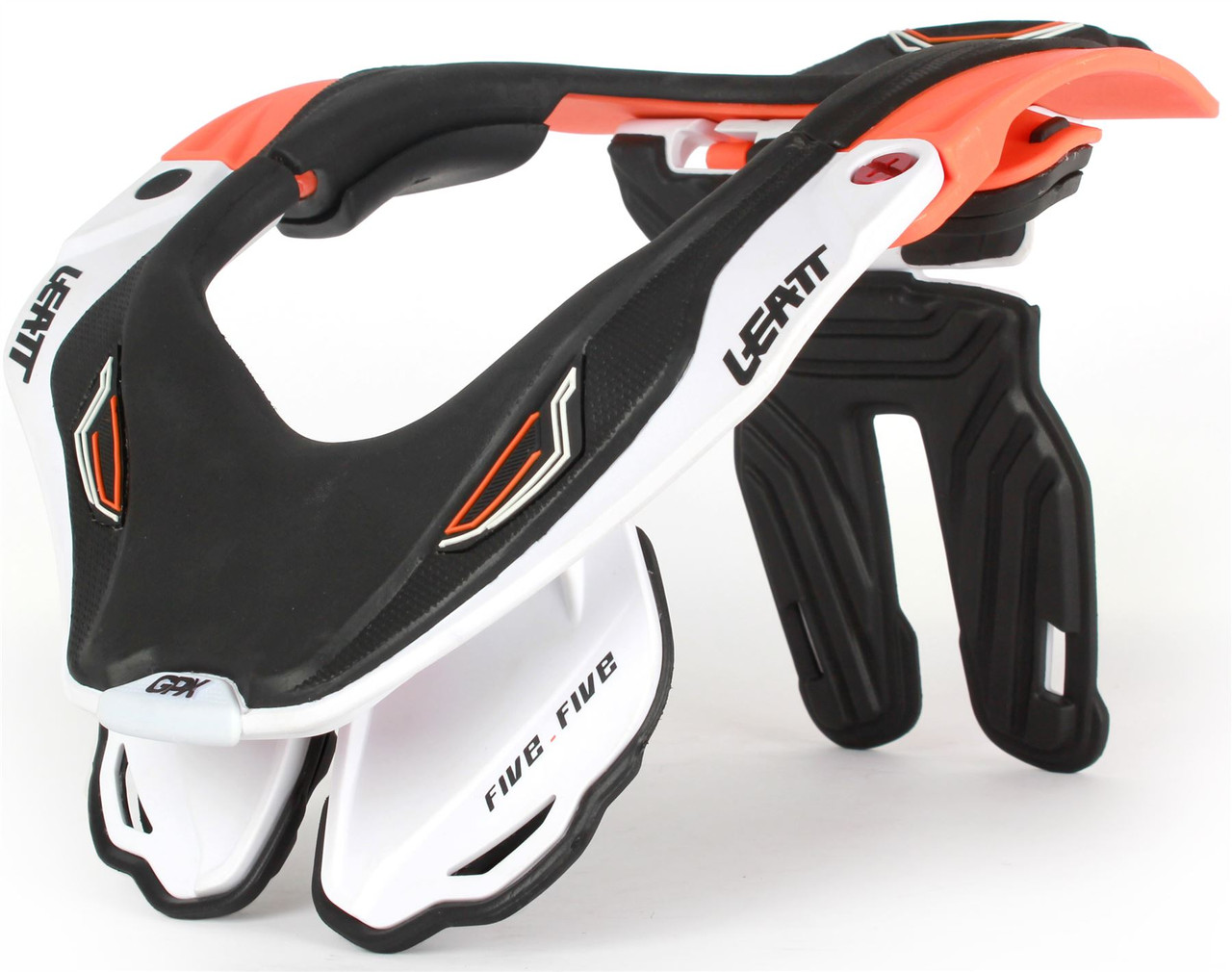 Leatt GPX 5.5 Neck Brace Orange/White/Black - Mission MX