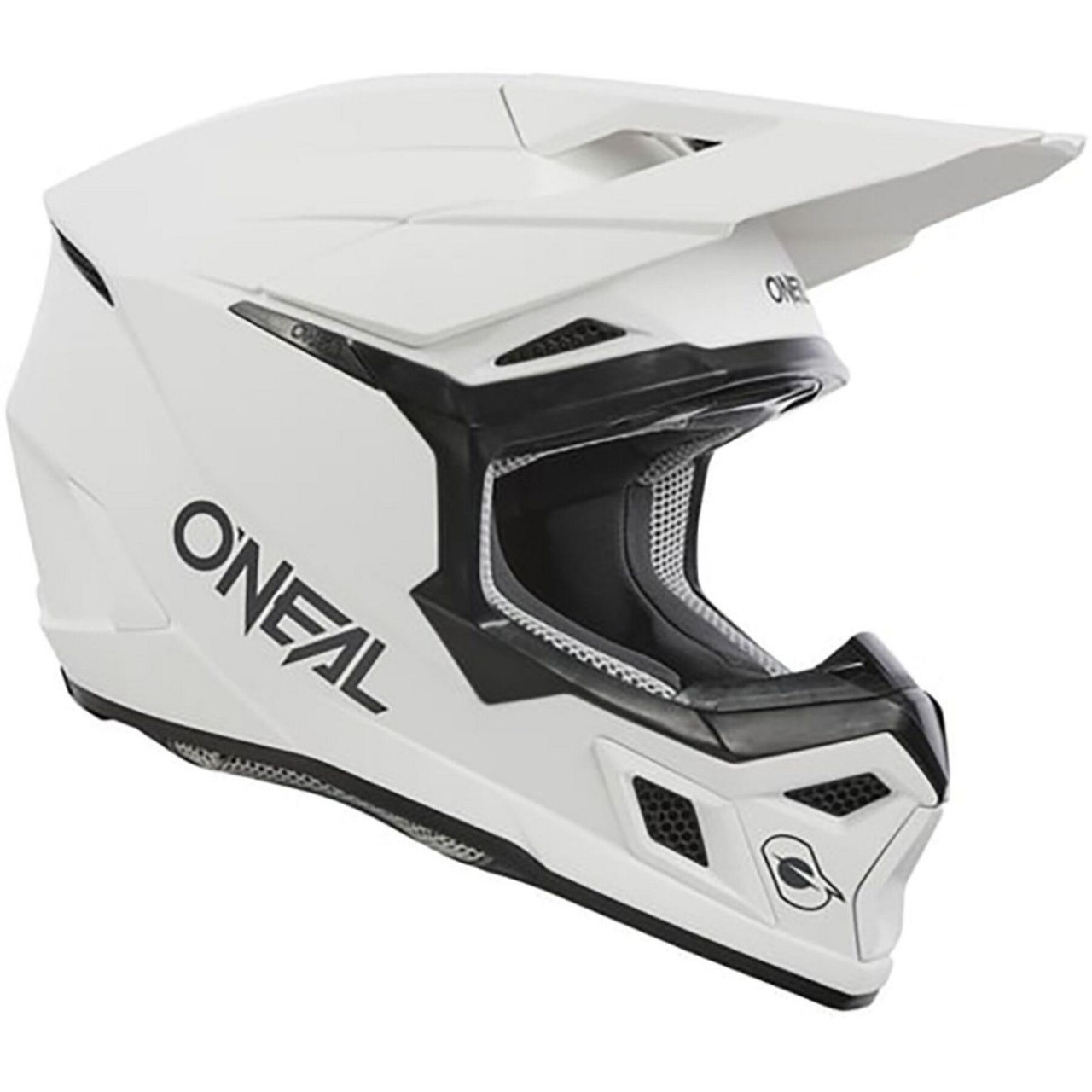 O'NEAL 3SRS SOLID WHITE ADULT MX HELMET