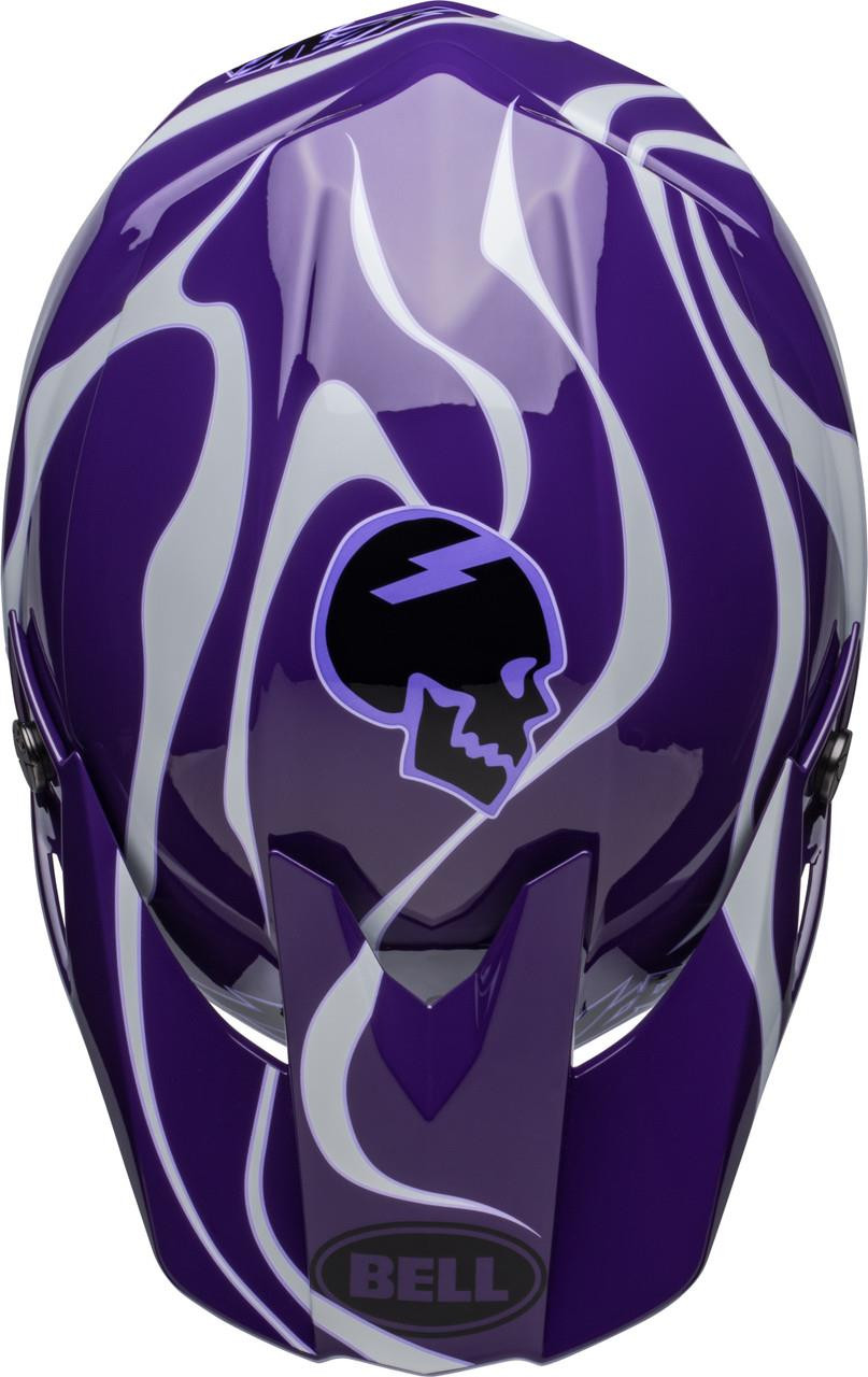 Bell Moto-10 Spherical MIPS 2024 Adult MX Helmet Slayco Purple/White
