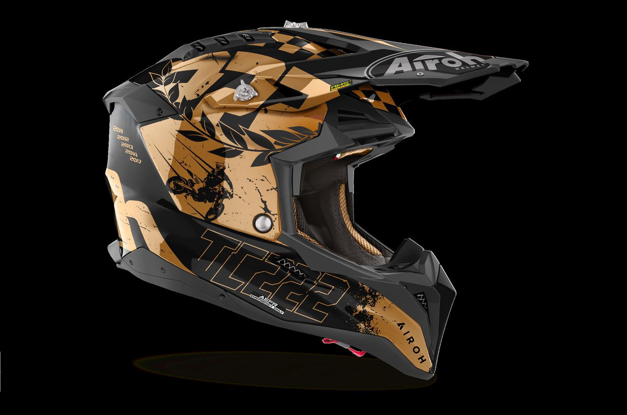 Airoh Aviator 3 Legend Cairolli 222 MX Helmet Gold