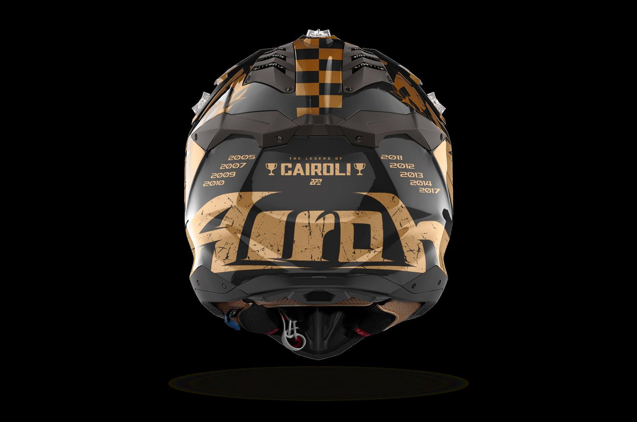 Airoh Aviator 3 Legend Cairolli 222 MX Helmet Gold
