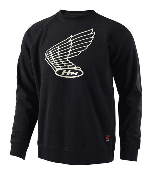 Troy Lee Designs TLD Pullover Crew Neck Jumper Honda Black