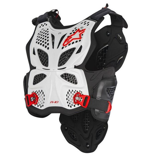 Alpinestars A10 Chest Protector White/Black/Red