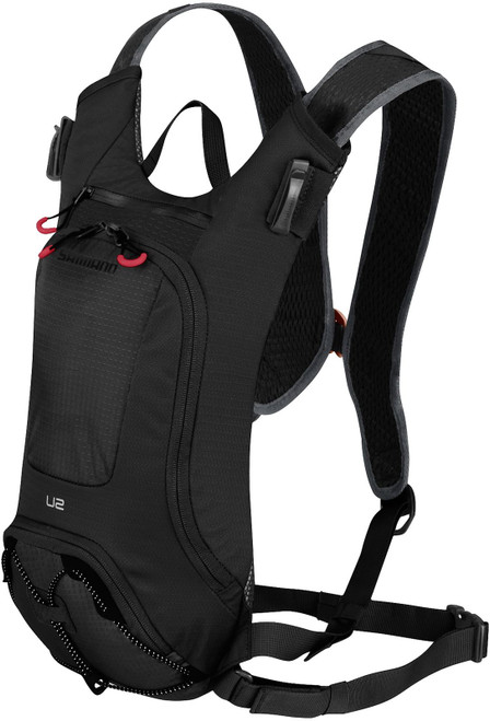 Shimano Bags UNZEN Hydration Bladder, Trail Daypack 2L w/ 2L Black