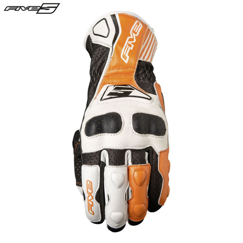 Five RFX4 Replica Adult Gloves White/Orange