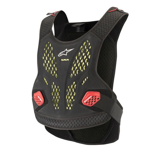 2019 Alpinestars Men's Adult Sequence Chest Protector Anthracite/Red