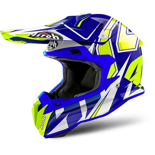 Airoh Terminator Open Vision MX Helmet Shock Blue