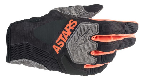 2019 Alpinestars Men's Venture R MX Gloves Black/Orange Flo