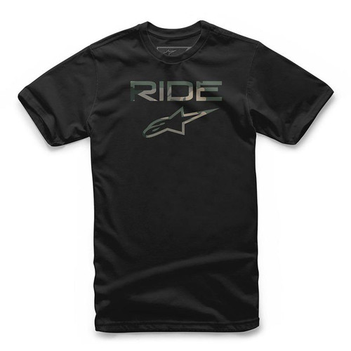 Alpinestars Men's Adult Casual Short Sleeved T-Shirt Ride 2.0 Camo/Black