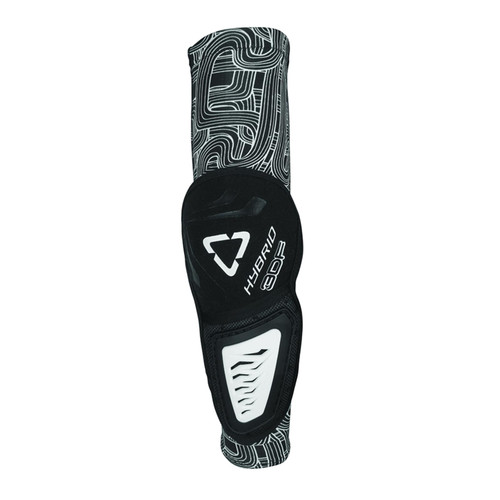 LEATT LB5015400605 ELBOW GUARD 3DF HYBRID BLACK/WHITE JUNIOR