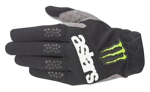 2020 Alpinestars Racefend Men's Adult MX Gloves Raptor Black/Bright Green