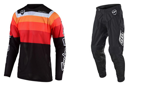 2019 Troy Lee Designs TLD SE Air Fall Men's MX Gear Spectrum Orange/Black