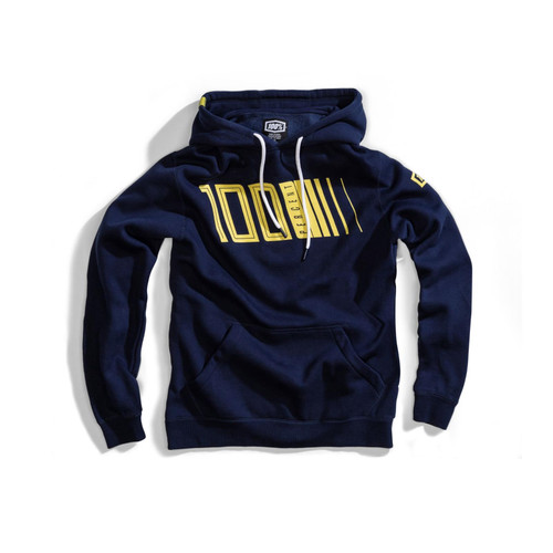 100% Adult Hoodie Pulse Pullover Navy