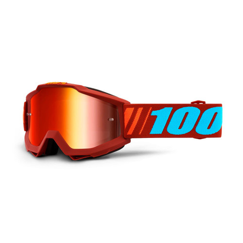 100% Accuri Goggles Dauphine / Red Mirror Lens