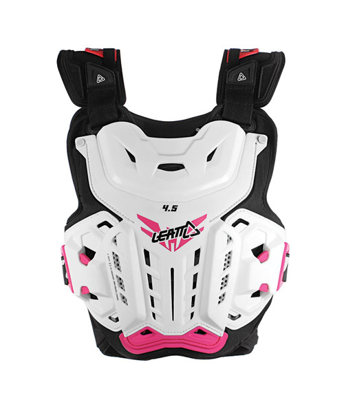 LEATT CHEST PROTECTOR 4.5 WHITE/PINK JACKI LADY