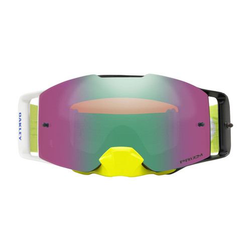 Oakley Front Line MX Goggle (Dissolve Green/Blue) Prizm Jade Irdium Lens