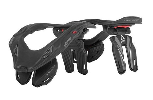 Leatt GPX 5.5 Neck Brace Black/Grey front & back