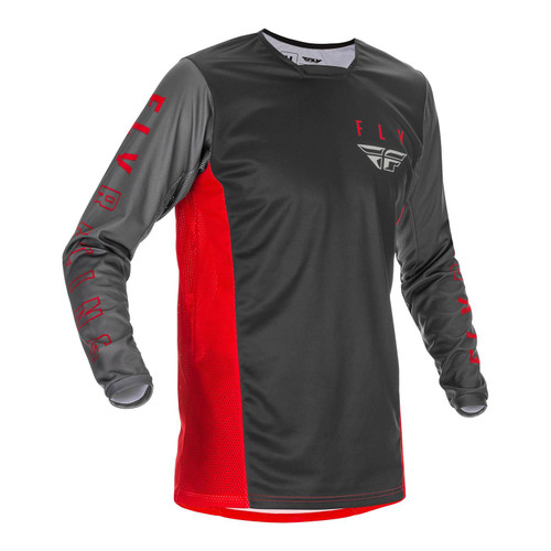 Fly Racing 2021 Kinetic K121 Adult MX Jersey Red/Grey/Black