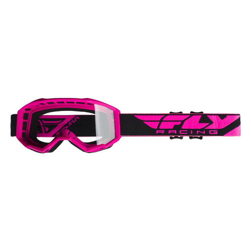 Fly 2020 Focus Goggle Adult (Hi-Viz Pink) Clear Lens