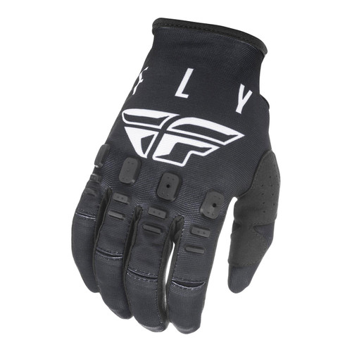 Fly Racing 2021 Adult Kinetic MX Gloves Black/White