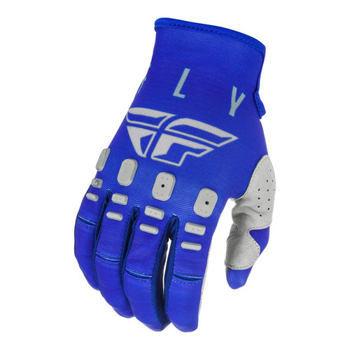 Fly Racing 2021 Youth Kinetic K121 MX Gloves Blue/Navy/Grey